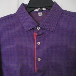 Peter Millar Mens S/S "Palo Alto Hills Golf & C.C." (CA) Purple Cotton Polo - M